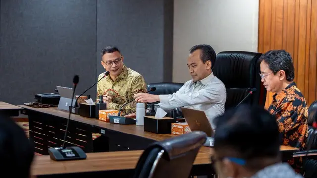 Sekretaris Kementerian Koordinator Bidang Perekonomian Susiwijono Moegiarso dalam acara Rapat Koordinasi Diseminasi Keamanan Siber dan Sandi di Kantor Kemenko Perekonomian pada Jumat (7/7/2023). (Dok Kemenko Perekonomian)