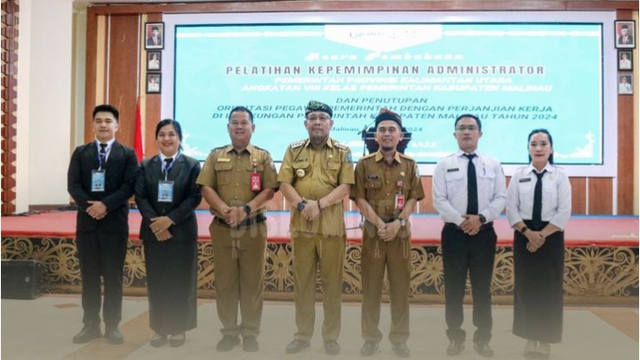 Pjs Bupati Malinau Pollymaart hadiri pembukaan PKA  dan penutupan orientasi PPPK yang dilaksanakan oleh kepala BPSDM Kaltara H. Rohadi,. SE.  M.AP (7/10).