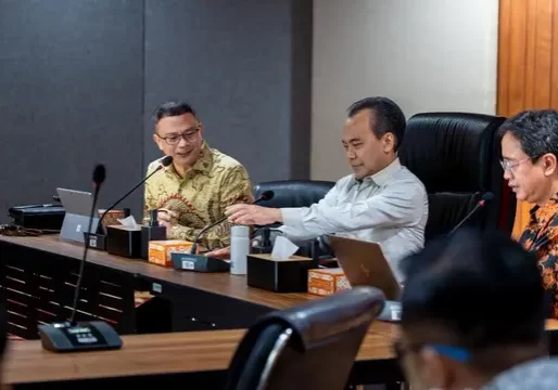 Sekretaris Kementerian Koordinator Bidang Perekonomian Susiwijono Moegiarso dalam acara Rapat Koordinasi Diseminasi Keamanan Siber dan Sandi di Kantor Kemenko Perekonomian pada Jumat (7/7/2023). (Dok Kemenko Perekonomian)