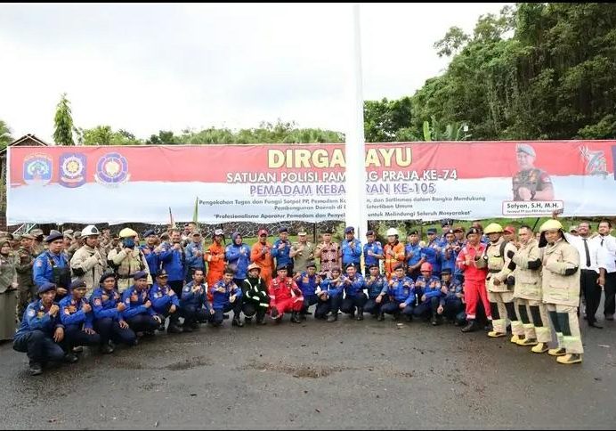 Pj. Wali Kota Tarakan, Dr. Bustan, S.E., M.Si., Hadiri Peringatan Hari Ulang Tahun Satpol PP dan Pemadam Kebakaran